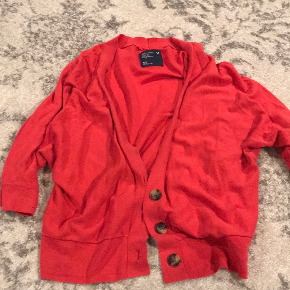 American Eagle cardigan.